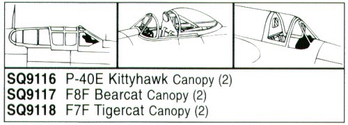 Squadron canopies sqs9116 72 - sqs9116, 1:72