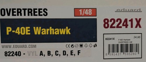 Eduard 40e warhawk overtrees - p-40e,